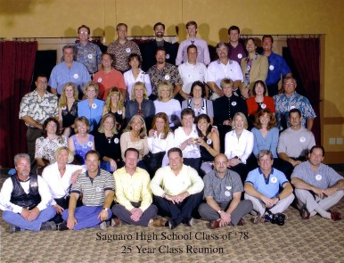 25-year reunion Saguaro High School Class of 1978